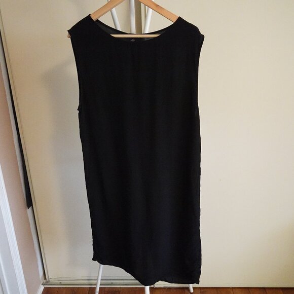 American Apparel Black Silk Tent Dress Size XS/S - Picture 4 of 4